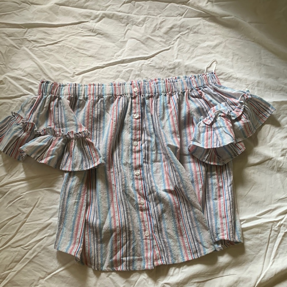 Colorful striped top
